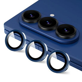 PodickレンズカバーGalaxyZFold7用カメラフィルム9H強化ガラスアルミ合金高透過率ギャラクシーZフォールド7カメラ保護キズ防止耐衝撃黒縁取り露出オーバー防止飛散防止気泡ゼロ極薄カメラ…
