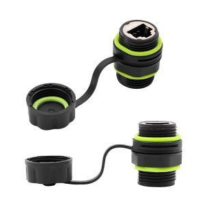 PoyiccotCAT6RJ45�p�l���}�E���g�R�l�N�^�ARJ45���X-���X�A�_�v�^�V�[���h�t��IP68�h���ACAT6/CAT5E/CAT5LAN�P�[�u���Y�Ɨp�V�[���h�p�l���R�l�N�^���O�h��/�h�o�J�o�[�t��m20�A2��