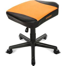 AKRacingゲーミングチェアオットマンフットレストオレンジ高耐久PUレザー在宅リモート3年保証