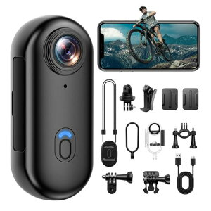 �A�N�V�����J���������E����^��@�\�|�[�^�u��Vlogcamera�~�j�A�N�V�����J�����E�F�A���u�����^�{�f�B�J�����o�b�e���[����150��30m�h��(IPX8)Android/IOS�Ή�1080P