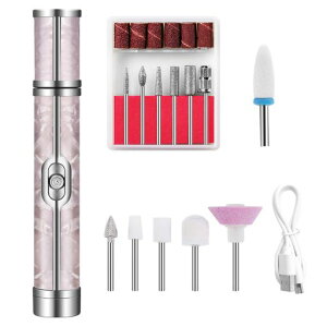 LATTCUREネイルマシン電動ネイルマシン13点セットジェルネイルオフネイルケア電動爪やすり20000RPM正逆回転2段階速度調節リムーバービット爪磨き甘皮処理セルフオフサロンUSB給電自宅サロ…