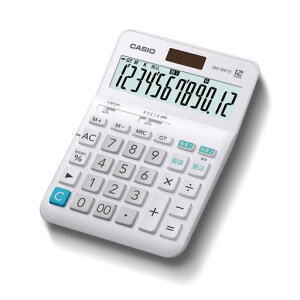 �J�V�I W�ŗ��d�� 12�� �Ōv�Z �z���C�g �f�X�N�^�C�v DW-200TC-N