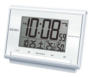 �Z�C�R�[�N���b�N(Seiko Clock) �ڊo�܂����v �u�����v �d�g �f�W�^�� �J�����_�[ ���x ���x ���p�[�� 85x120x48mm BC419S