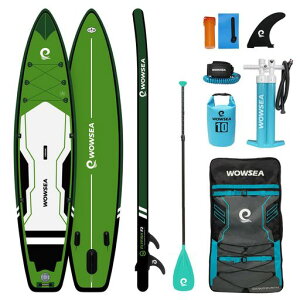 WOWSEA Flyfish F2 SUP �T�b�v �A�b�v�p�h���{�[�h �T�b�v�{�[�h 12�f(365cm)x32�h(81.5cm)x6�h(15cm) �O���[�� �p�h���{�[�h | ���[�V���O & ���siSUP | �O���[��