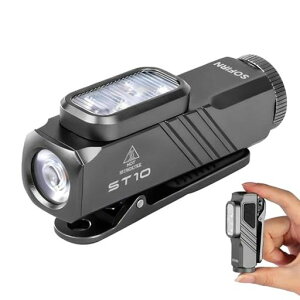 SofirnST10�����d���N���b�v�t�����^���C�g�N���b�v���C�g�X�|�b�g/�t���b�h/660nm�ԐF��15��̏Ɩ����[�hType-C�[�d���}�O�l�b�g�e�[���L���b�vIPX6�h���U���h�В�d�΍􎩓]�ԍ�ƃA�E�g�h�c