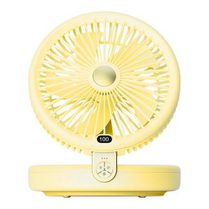 sumirenサーキュレーター扇風機DCモーター静音強力送風5000mA大容量折りたたみ式LEDライト機能付きLED3調節可能卓上扇風機左右首振り上下角度調節Type-C充電式壁挂可能一台多役空気循環換気…