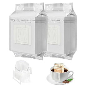 KDSSYFTコーヒーフィルター1杯用吊り耳ドリップ袋ポータブル手作りコーヒー旅行オフィス家庭用(100枚)