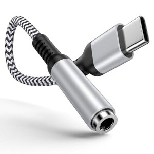 Ocbuo�^�C�vc�C���z���W���b�N�ϊ��A�_�v�^USBC-3.5mm�C���z���ϊ��P�[�u��iPhone16�C���z���E�w�b�h�z���A�_�v�^�[Type-C3.5mm�ϊ��ʘb�Ή�iPhone16/15/iPad�ȂǑΉ�0.18m