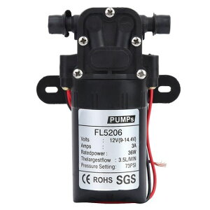 �_�C�A�t�����|���v36W�ő嗬��3.5L/min�|���v12V�E24V�_�u���X�g���[�g�`���[�uFL-5206(12�{���g(DC))