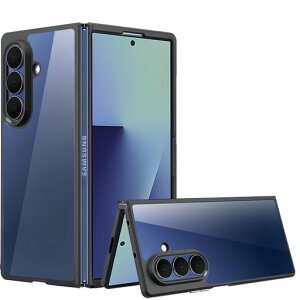 ZLFENJOYGalaxyZFold7SC-56F�N���A�P�[�XTPU�t���[��+PC�o�b�N�p�l���M�����N�V�[ZFold7�����P�[�X2�d�\���ČRMIL�K�i�ϏՌ�