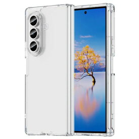 SamsungGalaxyZFold7ケース『AFINER』新型軽量超薄型TPU+PC透明カバー耐衝撃衝撃吸収指紋防止擦り傷防止レンズ保護着脱簡単(透明)
