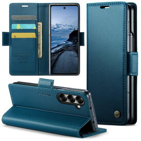 RicYeelSamsungGalaxyZFold7対応ケース手帳型財布型カードポケット付き高級レザーギャラクシーZFold7用衝撃吸収スマホケース全面保護カード収納スタンド機能携帯カバー磁気バックル付き