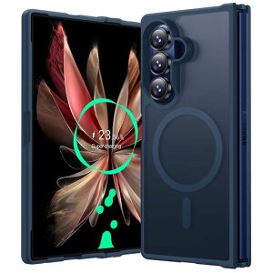 AunoteGalaxyZFold7�P�[�XMagSafe�ɑΉ��ϏՌ������Y�ی�ϋv�����΂݂Ȃ��w��h�~���C�����X�[�d�Ή�ZFold7�P�[�X�}�O�l�b�g�������u���[