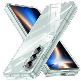 JUMGPYICMケース対応GalaxyZFold7用のケース耐衝撃PCクリア薄型軽量マット感ワイアレス充電ハード対応ギャラクシーZフォールド7用のカバー衝撃吸収画面レンズ保護黄変防止擦り傷防止シンプル