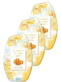 消臭力プレミアムアロマ[まとめ買い]部屋用置き型金木犀(きんもくせい)400mLx3個お部屋の消臭力玄関リビング寝室ルームフレグランス消臭剤消臭芳香剤