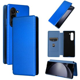 PelantyforGalaxyZFold7ケース手帳型炭素繊維調SC-56FSCG34携帯カバー背面軽量薄型財布型カード収納サムスンギャラクシーZフォールド75G8インチスマホケースマグネットストラップ付き