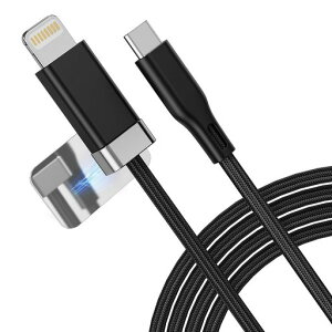 Magtame���C�g�j���O�P�[�u��usb-c���΋z���ǖʂɌŒ�@�\�^�C�vc���C�g�j���O_�P�[�u�������v���[�g2����3A�}���[�dMFi�F��lightningusb-c�z�������h�~iPhone14/13/12/11/X/Pro