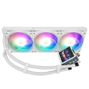Thermalright FW360 Ultra ARGB White CPU AIO Cooler�APC 360�d�l�E�H�[�^�[�N�[���[�V�X�e���A480x480�𑜓x��IPS LCD�X�N���[���AAM5�AIntel