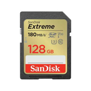SanDisk (�T���f�B�X�N) 128GB Extreme (�G�N�X�g���[��) SDXC UHS-I �������[�J�[�h - C10/U3/V30/4K/UHD SD�J�[�h - SDSDXVA-128G-GNCIN