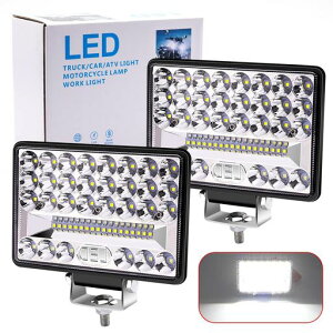 X-STYLE144WLED���[�N���C�g��Ɠ��h��5�C���`48�ALED���ԊO���f�b�L���C�g�_�Ƌ@�BDC12V/24V���p���P�x�������g���b�N/���z�@�B/��ƎԔėp�z���C�g2�Z�b�g