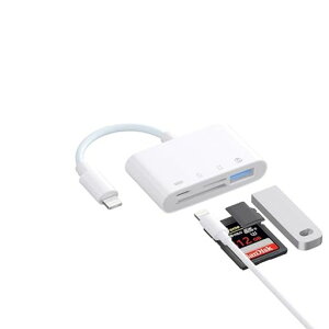 �yMFi�F�ؐ��i�zSD�J�[�h���[�_�[4in1�J�[�h���[�_�[�O�t�������J�[�h���[�_�[i-Phone/i-Pad�pUSB/SD/TF�ϊ��A�_�v�^�J�����A�_�v�^�����o�����f�[�^�]�������[�d�Ɠ]��