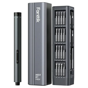 Fanttik E1 Max �d�������h���C�o�[ 50in1 �����h���C�o�[�Z�b�g 3�i�K�g���N �ő�3N.m �y���^ �|�b�v�A�b�v��p�P�[�X USB-C �[�d�� 5/32�C���` ���t�] LED���C�g �X�}�z ���K�l �J���� ���v DIY �C���c