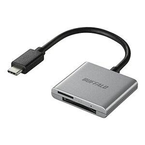 �o�b�t�@���[ USB3.2Gen1 Type-C �J�[�h���[�_�[ 2-in-1 BSCR115U3CSV