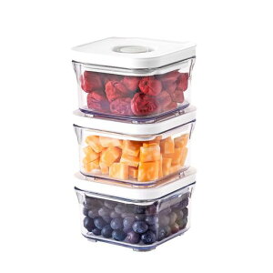 VAKUEN�v���~�A���^��ۑ��e��~�j3�Z�b�g�o���u�ŕ֗��J��BPA�t���[100%�R��h�~��^��ۑ��̗e������ő�5�{�����H�i��V�N�ɕۑ��\(0.3L3��)