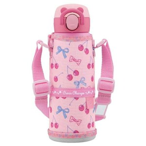 象印水筒480ml【子どもが使いやすい】洗いやすいシームレスせんキッズ入園・入学ポーチつき保温・保冷ワンタッチマグチェリーピンクSM-UA48-PZ