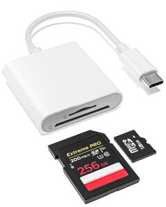 �yYOFEEPOP�zSD�J�[�h���[�_�[ Type-C SD/MicroSD�Ή� USB3.0 OTG�Ή� iPhone17/16/15�Ή�