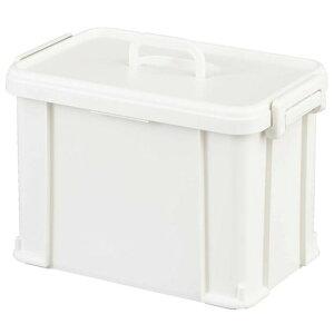 サンカトラックス「カラーボックスにぴったりフィットするハンドル付き収納ボックス」39Lホワイト(幅38.6x奥行24.6x高さ26cm)取っ手付き積み重ね可能おしゃれ引き出し収納ケースキャスタ…
