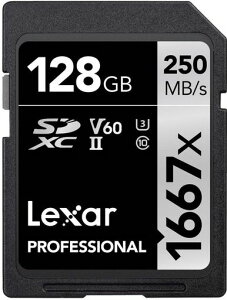 Original Lexar 1667x V60 250MB/s Flash Memory sd cards 64GB 128GB 256GB UHS-II U3 Card high speed SDXC For 3D 4K HD video 128GB