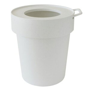 袋が隠れるゴミ箱ホワイトLサイズ10Lway-beTAPTRASH(タップトラッシュ)240006