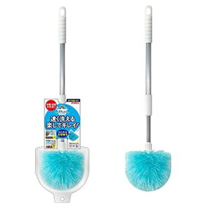 キクロン柄付きバススポンジバスブラシ伸縮柄の長さ50~68cm1本入お風呂掃除浴室洗い浴槽天井壁床日本製おてがるバスまるいーね