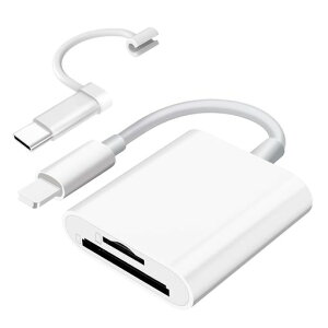 �y�S�X�}�z�Ή�!2026�V�o��z SUNTRSI i-phone sd�J�[�h���[�_�[ ���C�g�j���O�[/Type-c�|�[�g�Ή� 2-in-1 SD/TF�J�[�h�J�������[�_�[ i-phone17 �ő�1TB�e�ʑΉ� ���� �o�����]�� OTG�@�\ �A�v���s�v