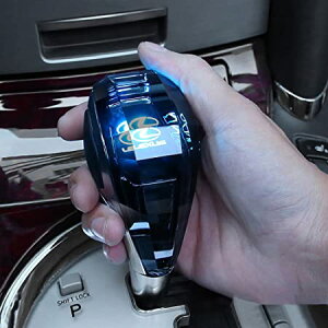 LEXUS(レクサス)レクサスロゴ クリスタル7色イルミネーション点灯LEDシフトノブ