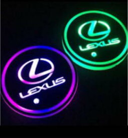 LEXUS(レクサス)レクサスロゴ LED 車内7色充電式車 ドリンクホルダー車室内装飾ライト(7色点灯)