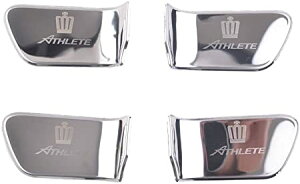 TOYOTA(トヨタ)クラウンアスリートロゴ インナードアハンドルノブカバー シルバー 210系クラウンアスリート