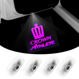 TOYOTA(トヨタ)クラウンアスリートロゴ　LEDカーテシランプ2個セット　LEDロゴ投影　簡単取付！