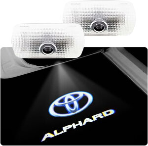 TOYOTA(トヨタ)アルファードエンブレム 20/30系 カーテシライト LEDロゴ カーテシランプ 2個セット
