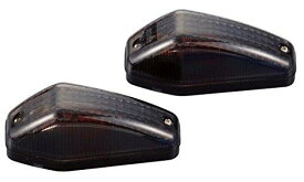 【在庫処分】ポッシュフェイス POSH FAITH バイク用品 エアロシャープミニウインカー 12V10W スモークレンズ 090013