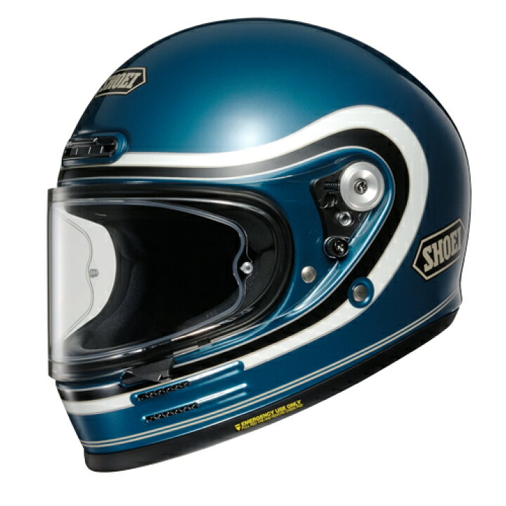楽天市場】【在庫処分】SHOEI Glamster BIVOUAC TC-2 BLUE/WHITE M  