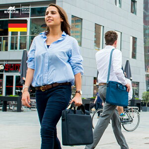 ドイツデザイン 軽量 ビジネスバッグ 15.6 インチ ノートパソコン バッグ 肩掛け ノートPC バッグ 13.3 男女兼用 レディース シンプル 2way ラップトップ A4 B4 通勤 通学 普段使い ブランド RIVACASE