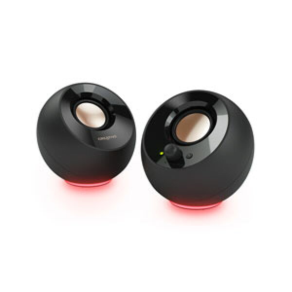 【セール対象品】【公式ストア】クリエイティブメディア Creative Pebble SE RGB ライティング 搭載 / 音声入力 ピンプラグ/電源 USB C 接続 / 45度 上向きスピーカー 低音パッシブラジエーター 搭載 ピーク出力8.8W/総合4.4W RMS PC スピーカー