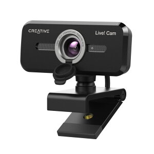 【公式ストア】クリエイティブメディア Creative Live! Cam Sync 1080p V2 スマートで快適なビデオ&ボイス コミュニケーションが行えるデュアル マイク内蔵フルHDウェブカメラ LC-SYN18V2