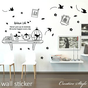 EH[XebJ[ mg[  Antique Life k wallsticker EH[fR  gC Ǐ CeA ǎ V[ k IV mN diy rO Q Lb` JԂ\