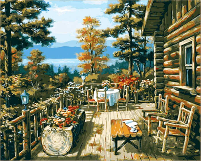 大人の塗り絵 絵画 油絵塗り絵 数字塗り絵 油絵風 山小屋 名画 油絵 アクリル絵の具 塗り絵 大人 油絵 油絵セット キャンバス 壁デコ 塗り絵セット 壁飾り ギフト 手作り アートパネル 絵 趣味 プレゼント 敬老の日 ギフト 父の日 母の日 的详细信息 日本商品代购