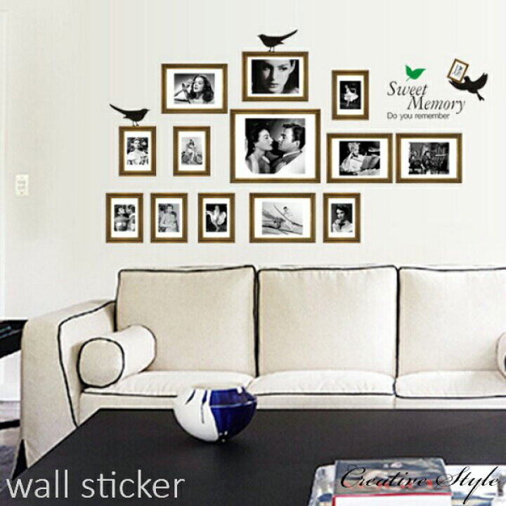 楽天市場 ウォールステッカー おしゃれ モダン フォトフレーム 壁飾り Wallsticker 北欧 ウォールシール Diy 壁紙 シール 英字 Creative Style フレーム アルファベット 窓 ガラス に 貼る シール バスルーム お風呂に貼れる プレゼント ウォールステッカーcreative