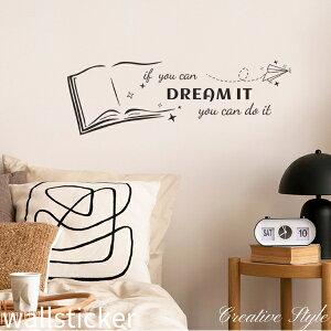 EH[XebJ[ DREAM IT p At@xbg mg[  EH[ XebJ[ Ǐ CeA V[ ǎ V[ rO JtF ǎɓ\XebJ[ wallsticker k Cre