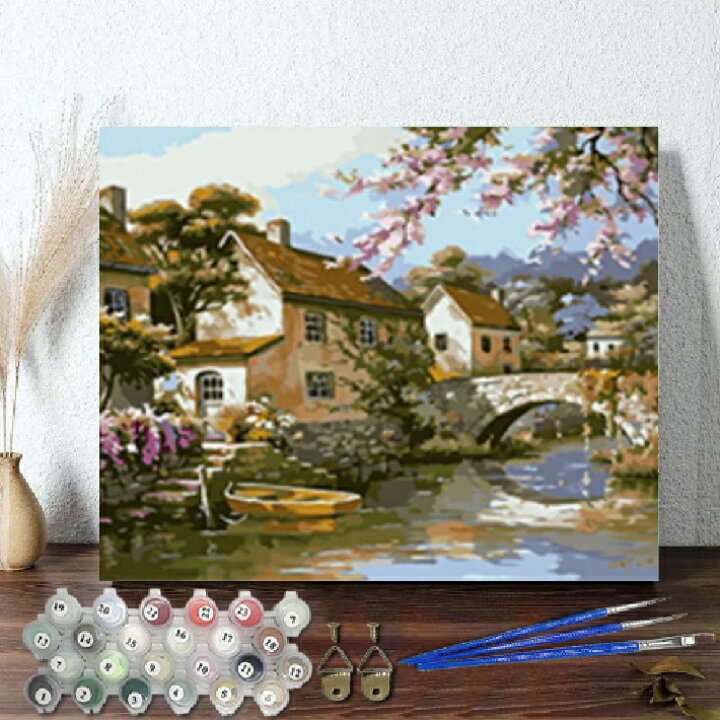 楽天市場】母の日 父の日 大人の塗り絵 絵画 油絵塗り絵 数字塗り絵 